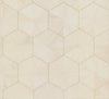 Hexagram Wood Veneer Wallpaper Wallpaper Ronald Redding Designs Yard Ivory 