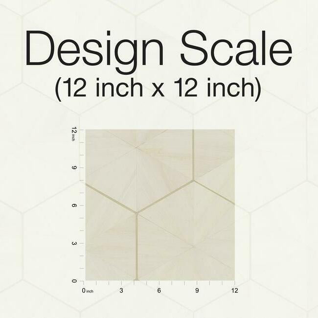 Hexagram Wood Veneer Wallpaper Wallpaper Ronald Redding Designs   
