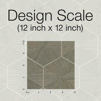 Hexagram Wood Veneer Wallpaper Wallpaper Ronald Redding Designs   