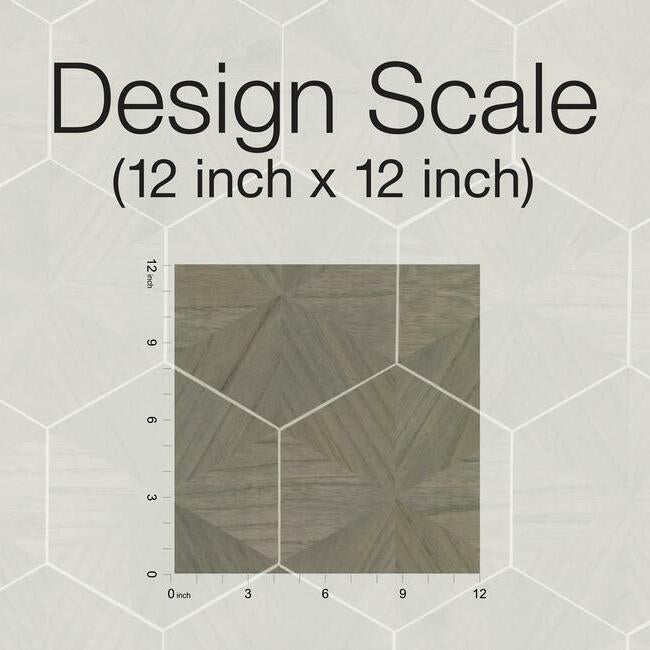 Hexagram Wood Veneer Wallpaper Wallpaper Ronald Redding Designs   