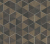 Hexagram Wood Veneer Wallpaper Wallpaper Ronald Redding Designs Yard Smoke 
