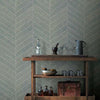 Atelier Herringbone Wallpaper Wallpaper Ronald Redding Designs   