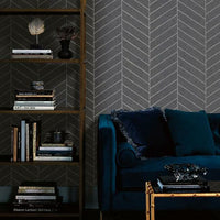 Atelier Herringbone Wallpaper Wallpaper Ronald Redding Designs   