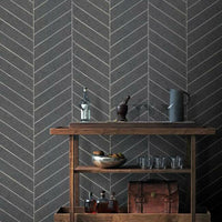 Atelier Herringbone Wallpaper Wallpaper Ronald Redding Designs   