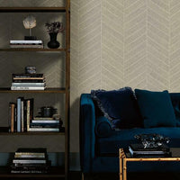 Atelier Herringbone Wallpaper Wallpaper Ronald Redding Designs   