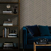 Atelier Herringbone Wallpaper Wallpaper Ronald Redding Designs   