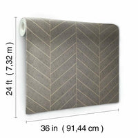 Atelier Herringbone Wallpaper Wallpaper Ronald Redding Designs   