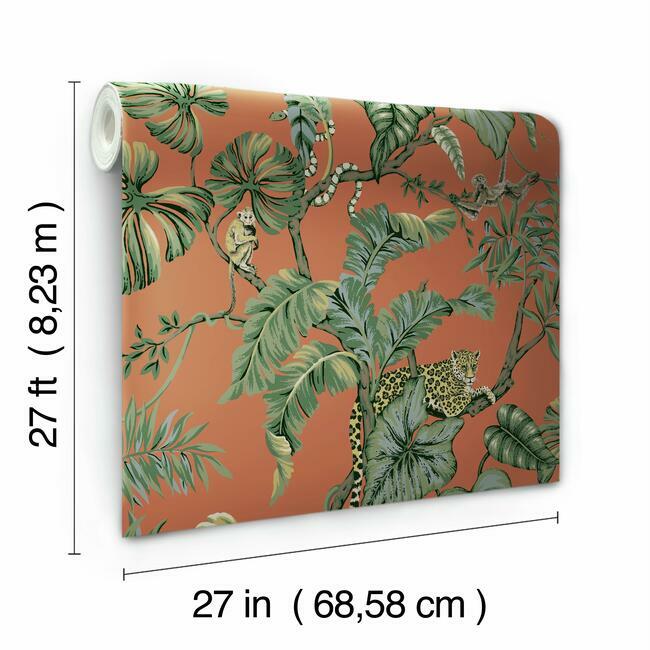 Jungle Cat Wallpaper Wallpaper Ronald Redding Designs   