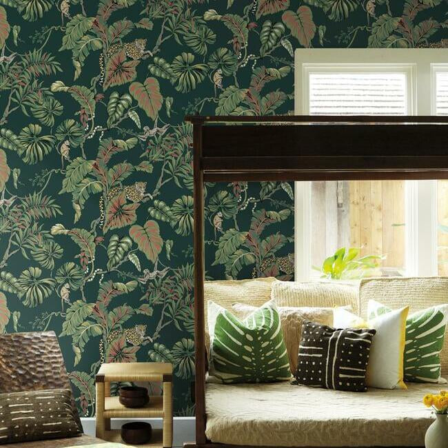 Jungle Cat Wallpaper Wallpaper Ronald Redding Designs   