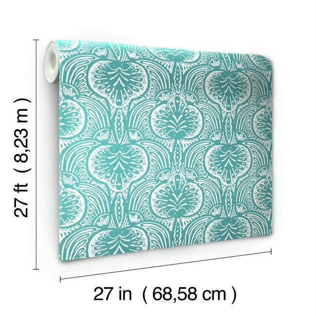 Lotus Palm Wallpaper Wallpaper Ronald Redding Designs   