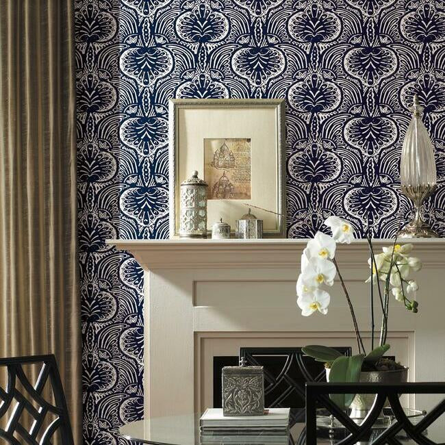 Lotus Palm Wallpaper Wallpaper Ronald Redding Designs   
