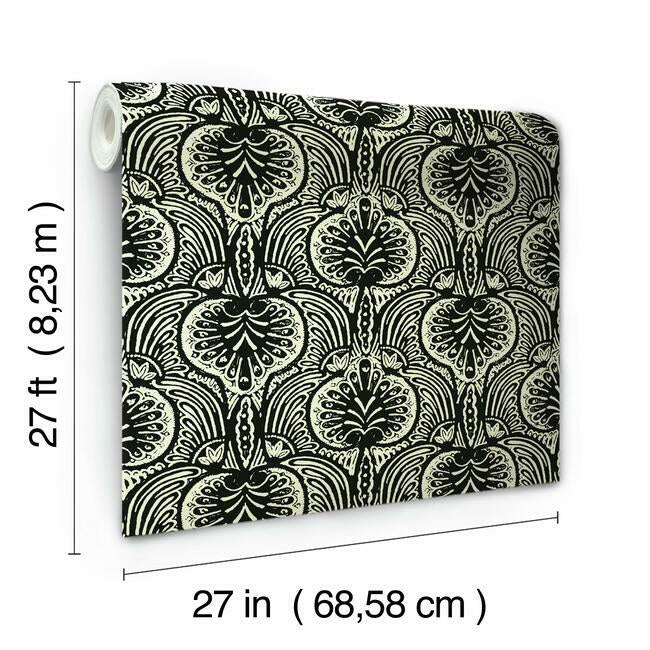 Lotus Palm Wallpaper Wallpaper Ronald Redding Designs   