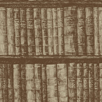 Library Bookshelf Wallpaper Wallpaper York Double Roll Brown 
