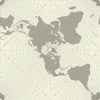 Maritime Map Wallpaper Wallpaper York Double Roll Black/White 