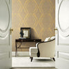Charleston Damask Wallpaper Wallpaper Ronald Redding Designs   
