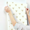 Heart Peel and Stick Wallpaper Peel and Stick Wallpaper RoomMates   