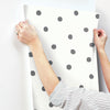 Black Dots Peel and Stick Wallpaper Peel and Stick Wallpaper RoomMates   