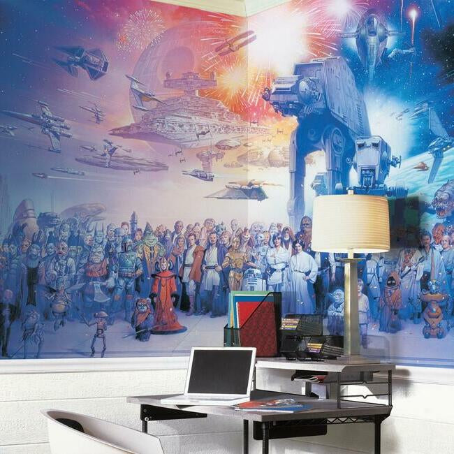 Star wars wall mural sales