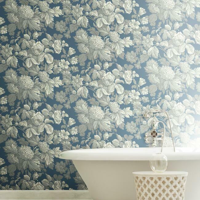 Antique Floral Sure Strip Wallpaper Wallpaper York   