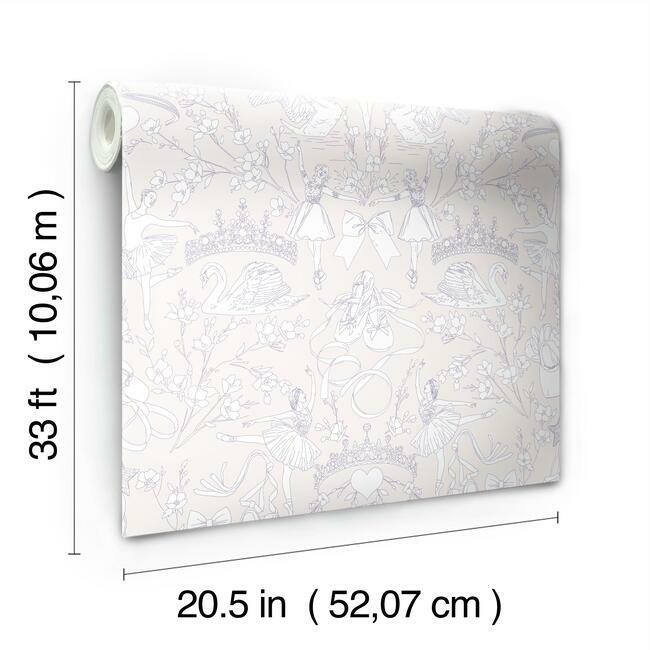 Ballet Toile Wallpaper Wallpaper York   