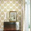 Teardrop Damask Wallpaper Wallpaper Ronald Redding Designs   