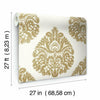 Teardrop Damask Wallpaper Wallpaper Ronald Redding Designs   