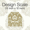 Teardrop Damask Wallpaper Wallpaper Ronald Redding Designs   