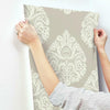 Teardrop Damask Wallpaper Wallpaper Ronald Redding Designs   