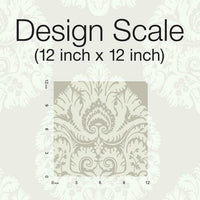 Teardrop Damask Wallpaper Wallpaper Ronald Redding Designs   