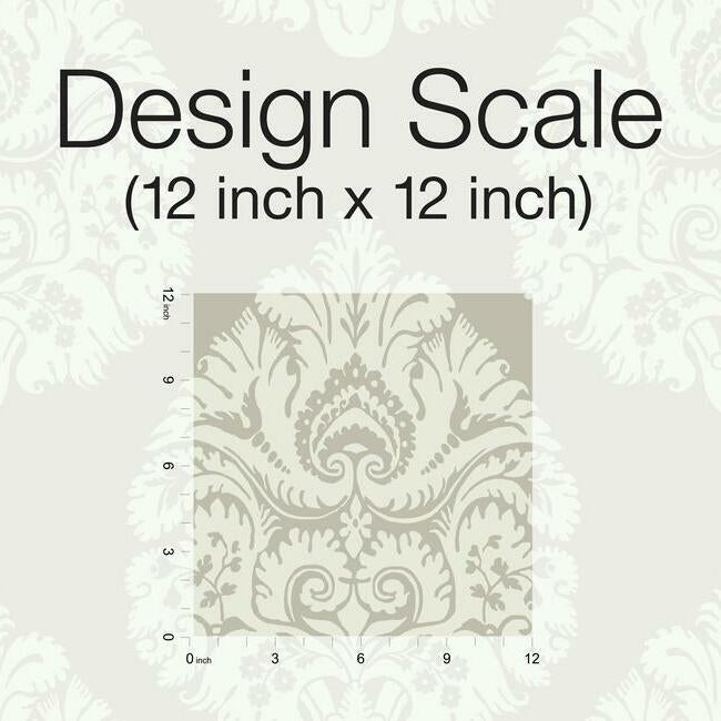 Teardrop Damask Wallpaper Wallpaper Ronald Redding Designs   