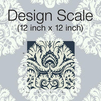 Teardrop Damask Wallpaper Wallpaper Ronald Redding Designs   