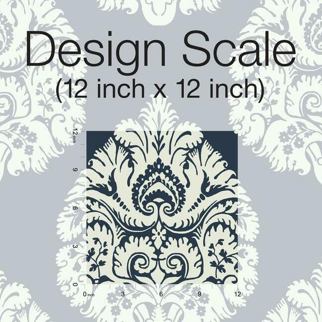 Teardrop Damask Wallpaper Wallpaper Ronald Redding Designs   