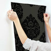 Teardrop Damask Wallpaper Wallpaper Ronald Redding Designs   