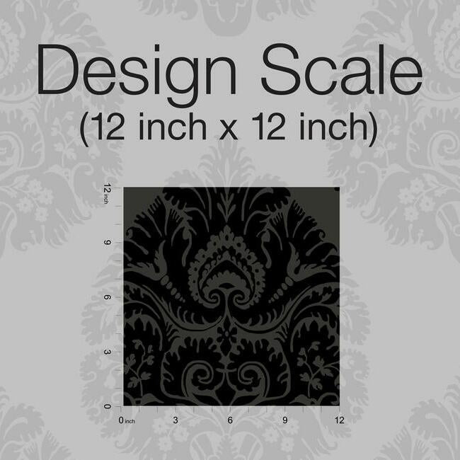 Teardrop Damask Wallpaper Wallpaper Ronald Redding Designs   