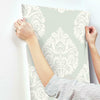 Teardrop Damask Wallpaper Wallpaper Ronald Redding Designs   