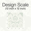 Teardrop Damask Wallpaper Wallpaper Ronald Redding Designs   