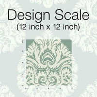 Teardrop Damask Wallpaper Wallpaper Ronald Redding Designs   