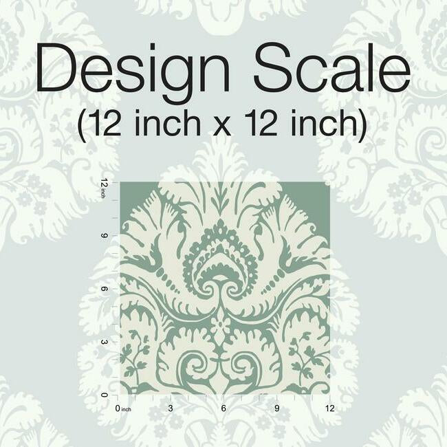 Teardrop Damask Wallpaper Wallpaper Ronald Redding Designs   