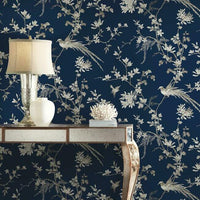 Bird And Blossom Chinoserie Wallpaper Wallpaper Ronald Redding Designs   