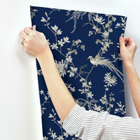 Bird And Blossom Chinoserie Wallpaper Wallpaper Ronald Redding Designs   