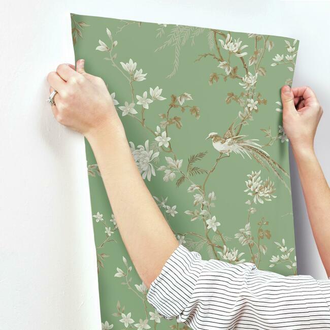 Bird And Blossom Chinoserie Wallpaper Wallpaper Ronald Redding Designs   