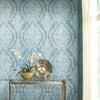Charleston Damask Wallpaper Wallpaper Ronald Redding Designs   