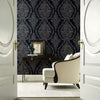 Charleston Damask Wallpaper Wallpaper Ronald Redding Designs   