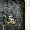 Charleston Damask Wallpaper Wallpaper Ronald Redding Designs   