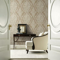 Charleston Damask Wallpaper Wallpaper Ronald Redding Designs   