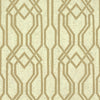 Balanced Trellis Wallpaper Wallpaper Ronald Redding Designs Double Roll Beige/Gold 