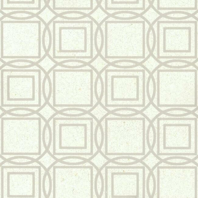 Labyrinth Wallpaper Wallpaper Ronald Redding Designs Double Roll White/Grey 