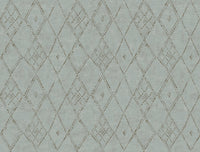 Souk Diamonds Wallpaper Wallpaper York Designer Series Double Roll Sage/Brown 