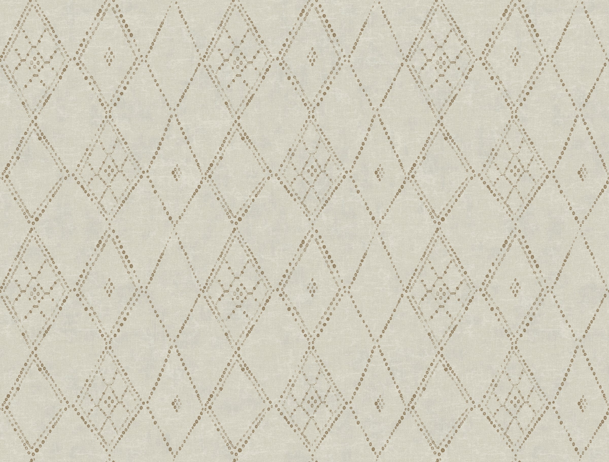 Souk Diamonds Wallpaper Wallpaper York Designer Series Double Roll Taupe/Gold 