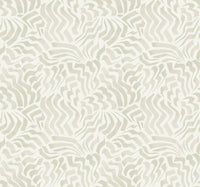 Zora Wave Wallpaper Wallpaper York Designer Series Double Roll Light Grey 